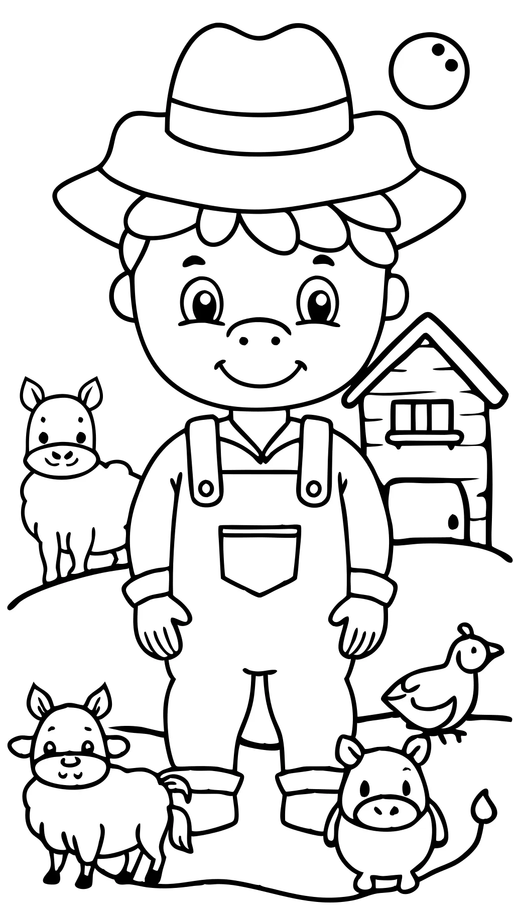 old macdonald coloring page